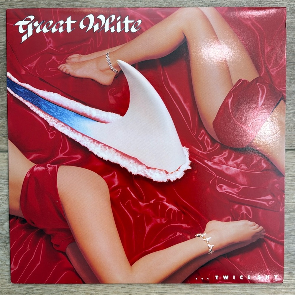 Vintage Great‎ White Twice Shy Glam Rock LP Vinyl Record